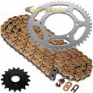 Gold O-Ring Drive Chain & Sprockets Kit Fits YAMAHA R1 YZF-R1 2009-2014