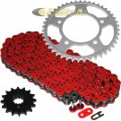Red O-Ring Drive Chain & Sprockets Kit Fits HONDA CBR600F4 CBR600 F4 1999 2000