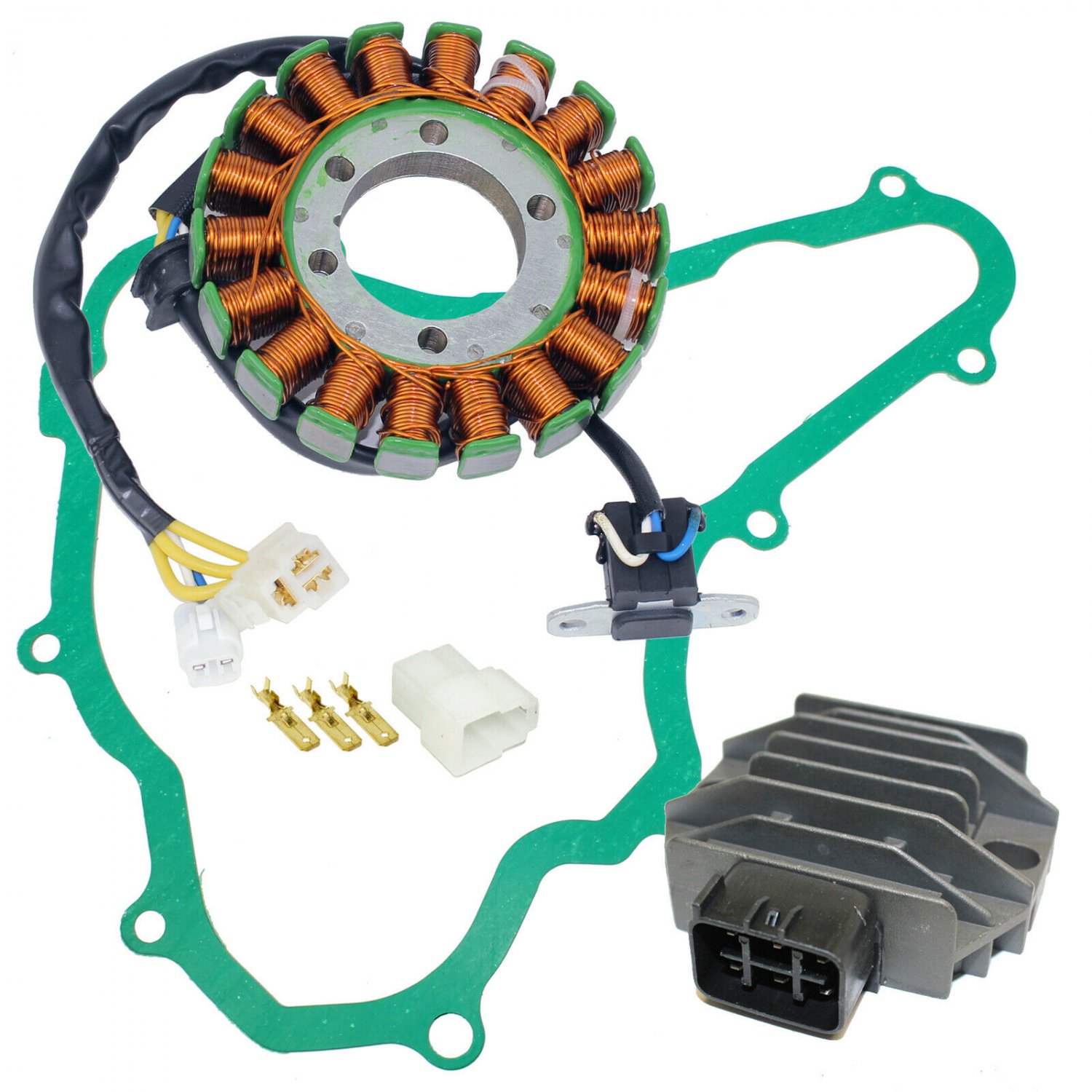 STATOR REGULATOR RECTIFIER and GASKET FIT Suzuki LTR450 QUADRACER 450 2009