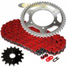 Red O-Ring Drive Chain & Sprocket Kit Fits KAWASAKI ZX600E Ninja ZX-6 1993-2002