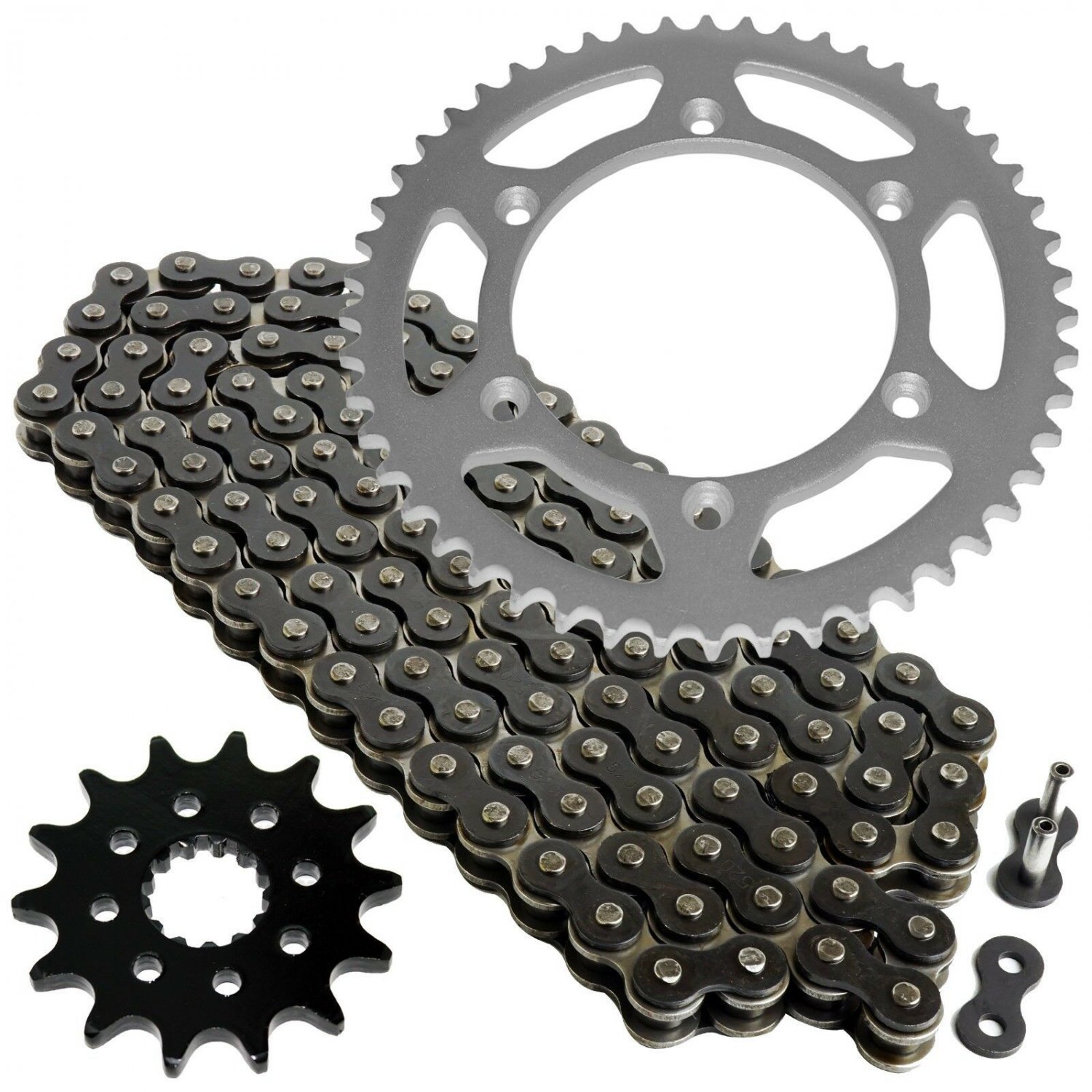 Black Drive Chain and Sprocket Kit Fits YAMAHA WR250F 1999 2000 2001