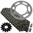 Black Drive Chain and Sprocket Kit Fits YAMAHA WR250F 1999 2000 2001