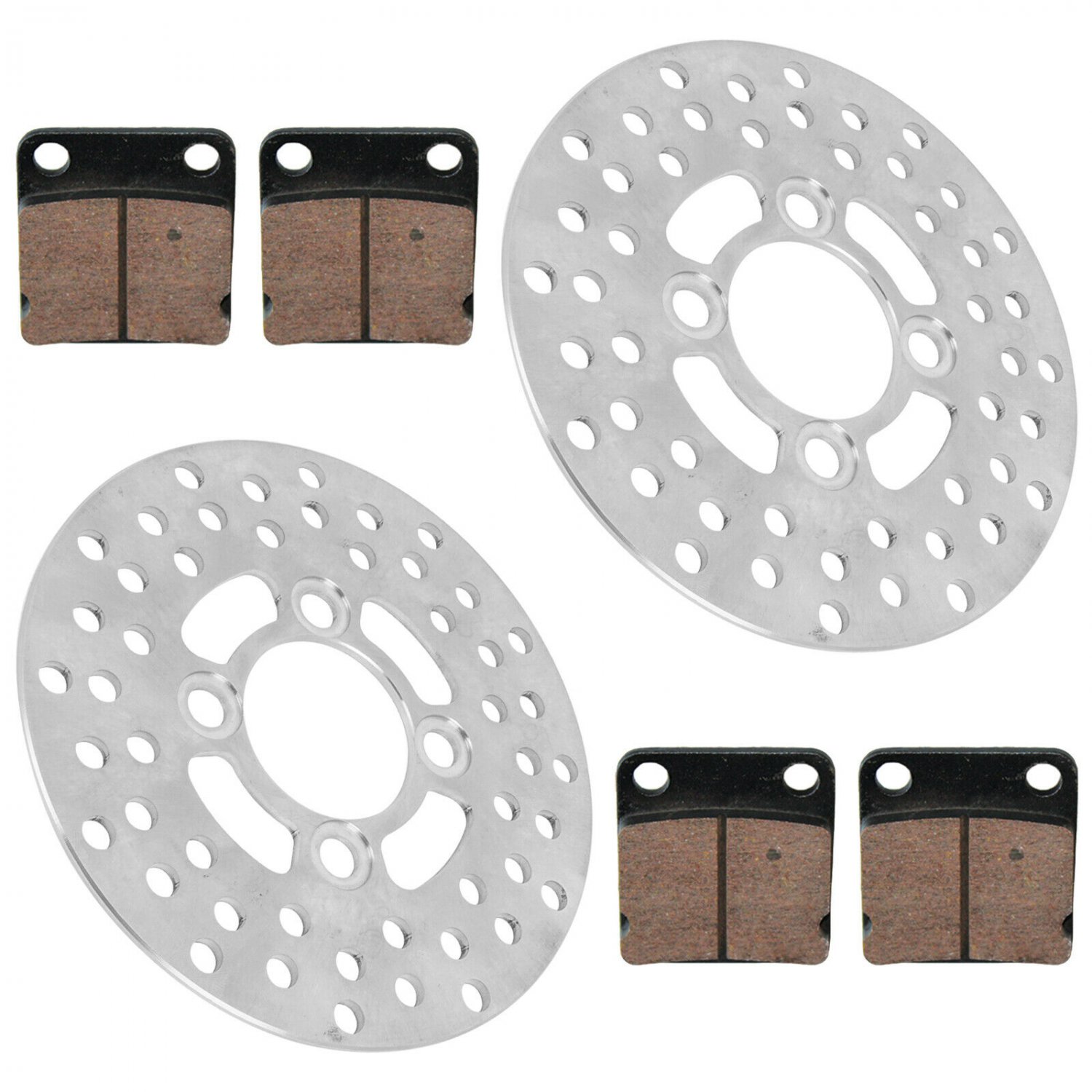 2 FRONT BRAKE DISC ROTOR PAD FITS Yamaha RAPTOR 350 YFM350R YFM350 R 2004-2013