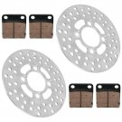 2 FRONT BRAKE DISC ROTOR PAD FITS Yamaha RAPTOR 350 YFM350R YFM350 R 2004-2013