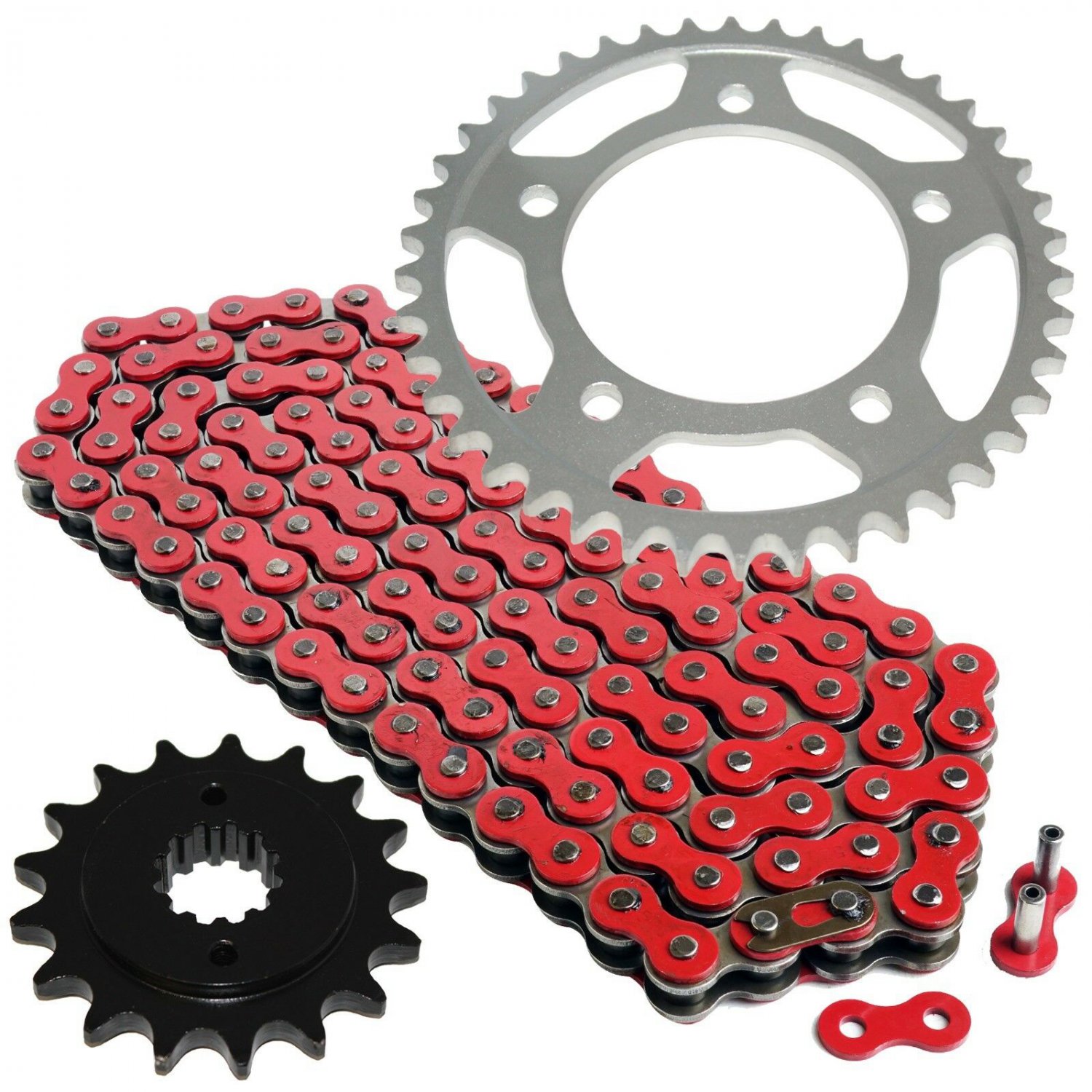 Red Drive Chain and Sprocket Kit Fits HONDA VT750C Shadow Aero 750 2004-2007