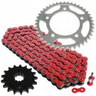 Red Drive Chain and Sprocket Kit Fits HONDA VT750C Shadow Aero 750 2004-2007