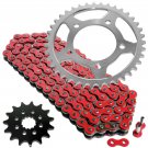 Red Drive Chain and Sprocket Kit Fits SUZUKI GS500E 1988-1993