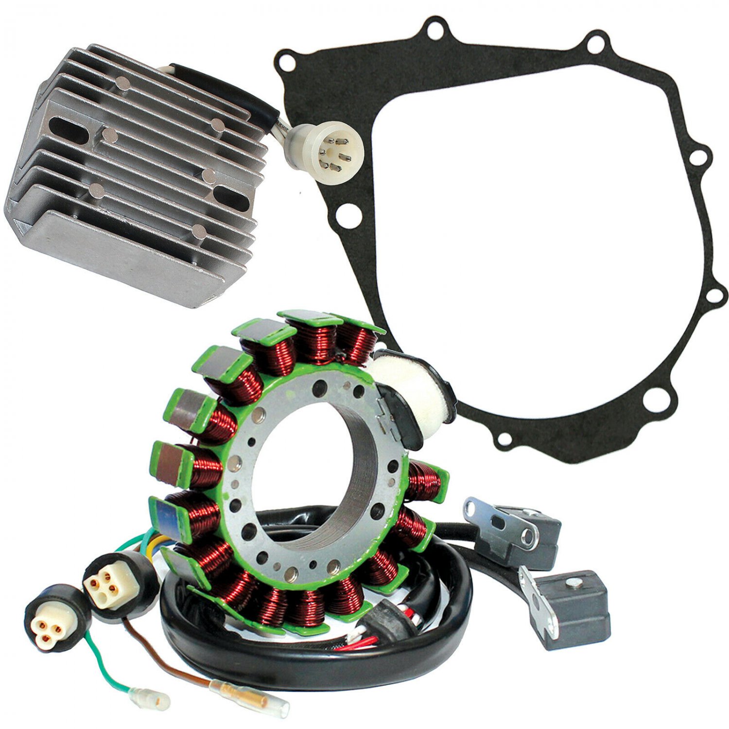 STATOR REGULATOR RECTIFIER w/ GASKET Fits YAMAHA BIG BEAR 350 YFM350FW 4X4 87-89