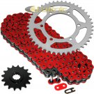 Red O-Ring Drive Chain & Sprockets Kit Fits YAMAHA R6 YZF-R6 2006-2016