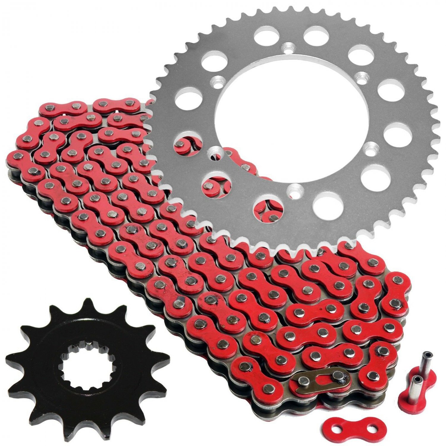 Red Drive Chain and Sprocket Kit Fits KAWASAKI KX450F 2006-2018