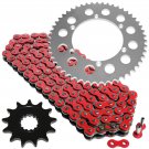 Red Drive Chain and Sprocket Kit Fits KAWASAKI KX450F 2006-2018
