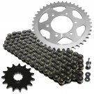 Black Drive Chain and Sprocket Kit Fits KAWASAKI Ninja 1000 ZX1000 ABS 2011-17