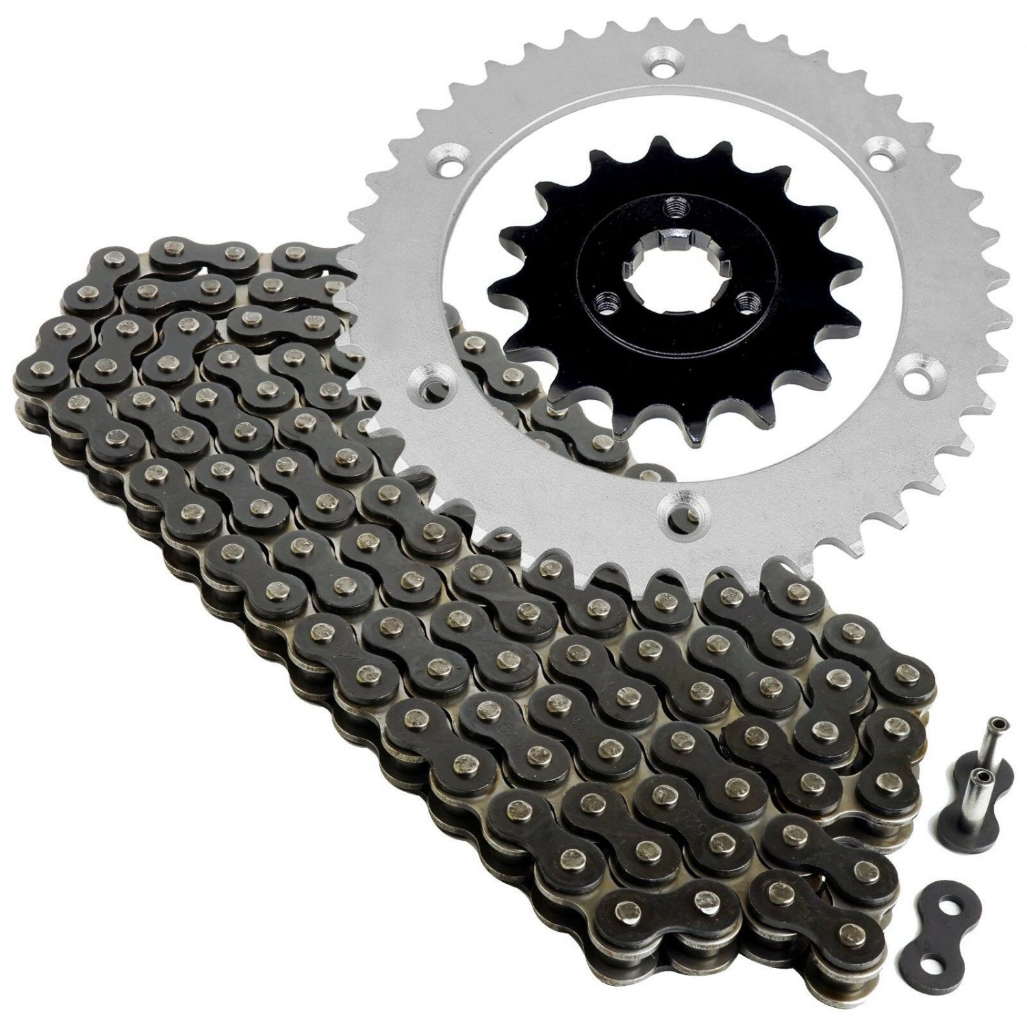 Black Drive Chain and Sprocket Kit Fits SUZUKI DR650RSE 1990-1995