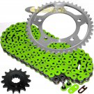 Green O-Ring Drive Chain & Sprockets Kit Fits HONDA CBR600F2 CBR600F3 CBR600SJR