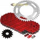 Red O-Ring Drive Chain & Sprockets Kit Fits SUZUKI GSX-R600 GSXR600 2011-2016