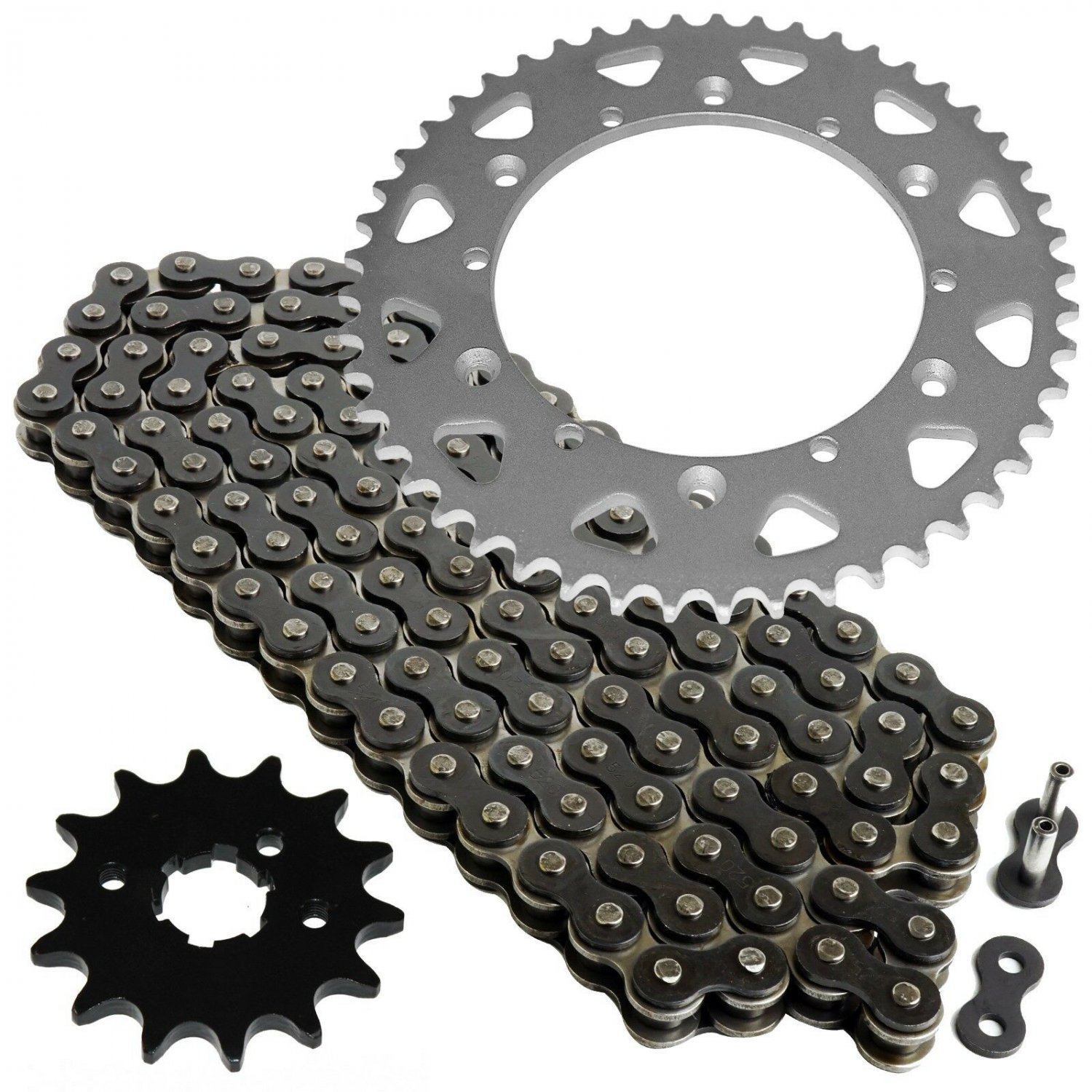 Black Drive Chain and Sprocket Kit Fits YAMAHA YZ250 1987 1988 1989 1992