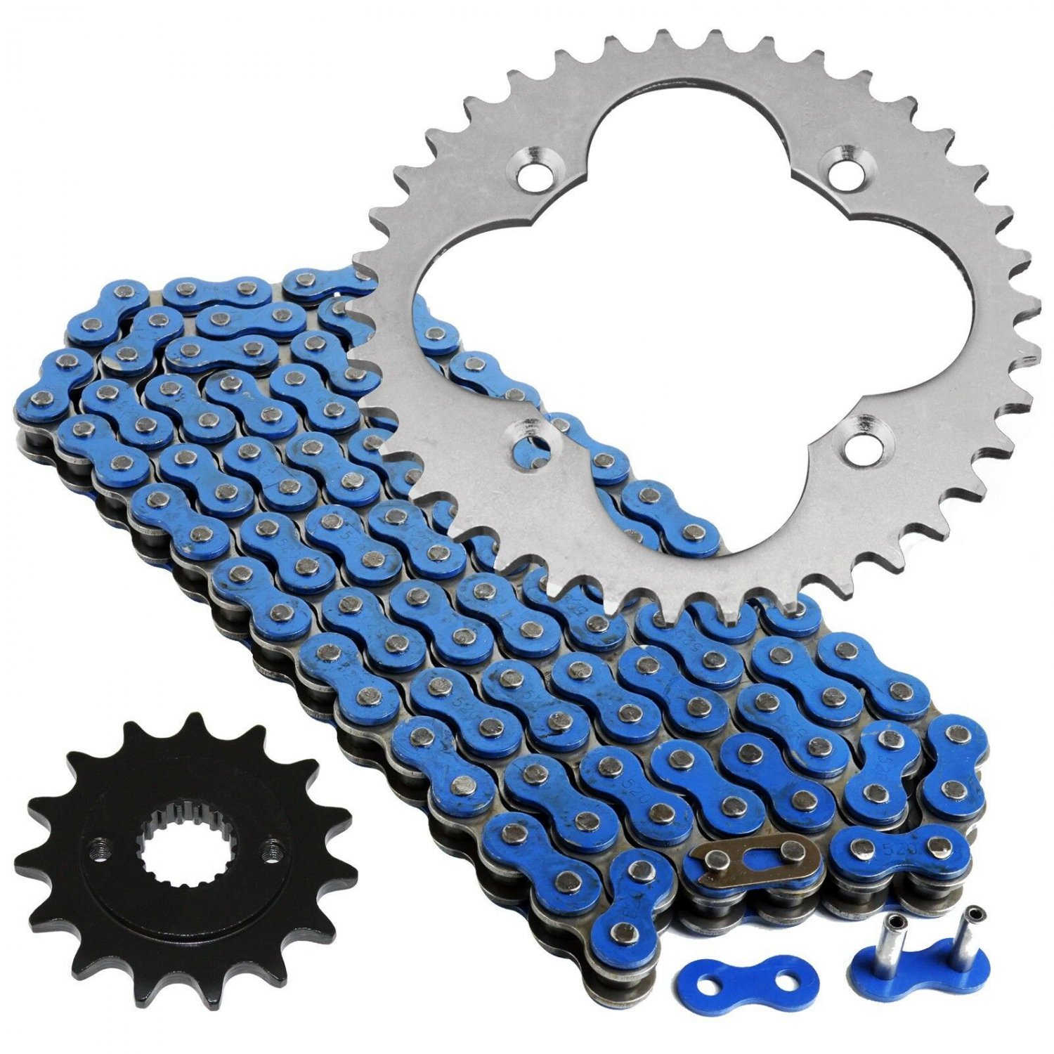 Blue Drive Chain and Sprockets Kit Fits HONDA TRX400EX SporTrax 400 2X4 1999-04