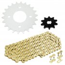 Drive Chain & Sprockets Kit Fits SUZUKI LT80 Quadsport 80 1989 1990 1991-2006