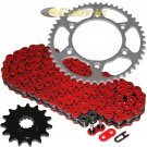 Red O-Ring Drive Chain & Sprockets Kit Fits HONDA XR600R 1991-2000