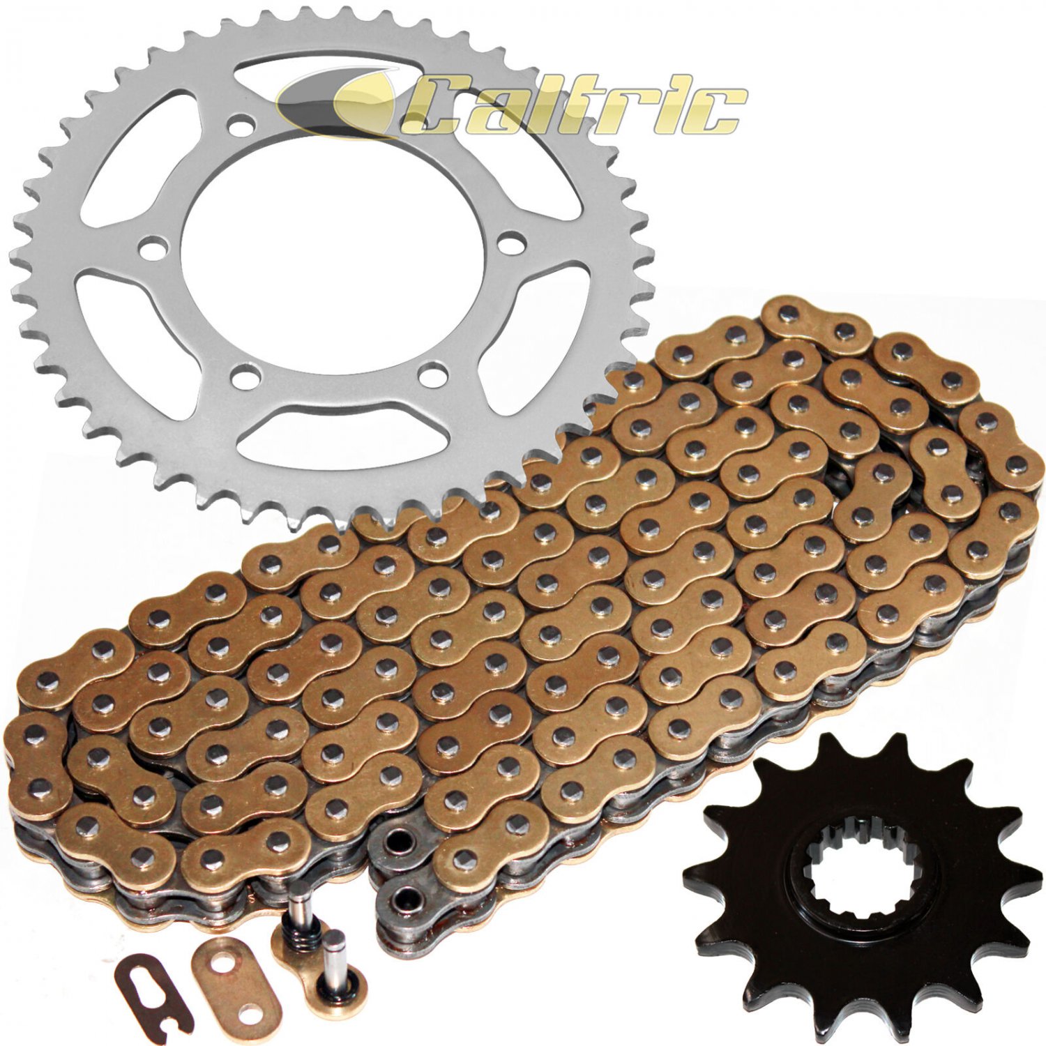 Gold O-Ring Drive Chain & Sprockets Fits KAWASAKI EX250J Ninja 250R 2008-2012