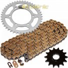 Gold O-Ring Drive Chain & Sprockets Fits KAWASAKI EX250J Ninja 250R 2008-2012