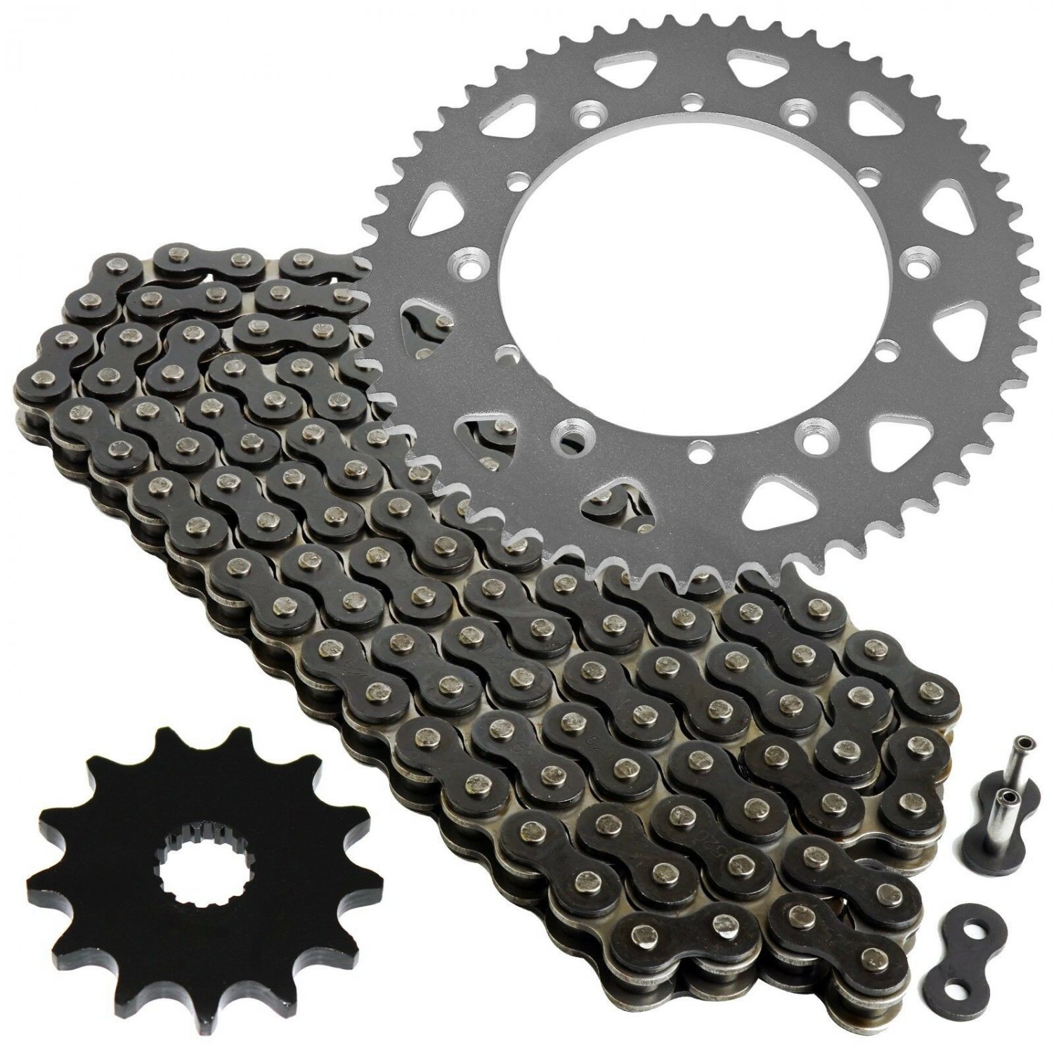 Black Drive Chain and Sprocket Kit Fits YAMAHA WR200R 1991 1992 1993