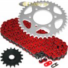Red O-Ring Drive Chain & Sprockets Kit Fits KAWASAKI ZX1000D Ninja ZX-10R 06 07