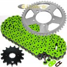 Green O-Ring Drive Chain & Sprockets Kit Fits SUZUKI GSX600F Katana 600 1998-06