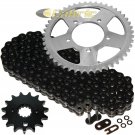 Black O-Ring Drive Chain & Sprockets Kit Fits SUZUKI GSX600F Katana 600F 1998-06