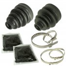 REAR AXLE INNER OUTER CV BOOT KIT Fits YAMAHA KODIAK 400 YFM400F 4X4 2005 2006