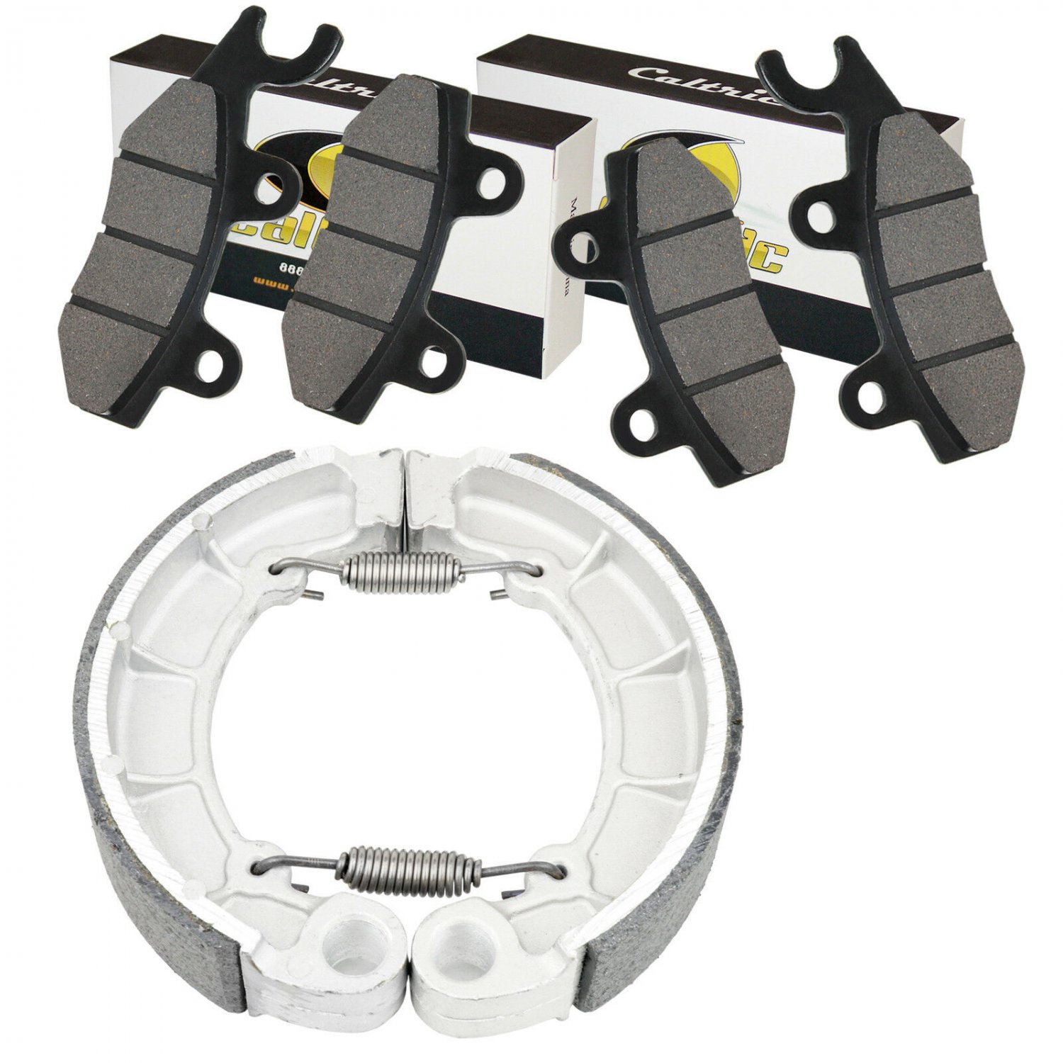FRONT & REAR BRAKE PADS SHOES Fits KAWASAKI KLF300 Bayou 300 4X4 1995-2000