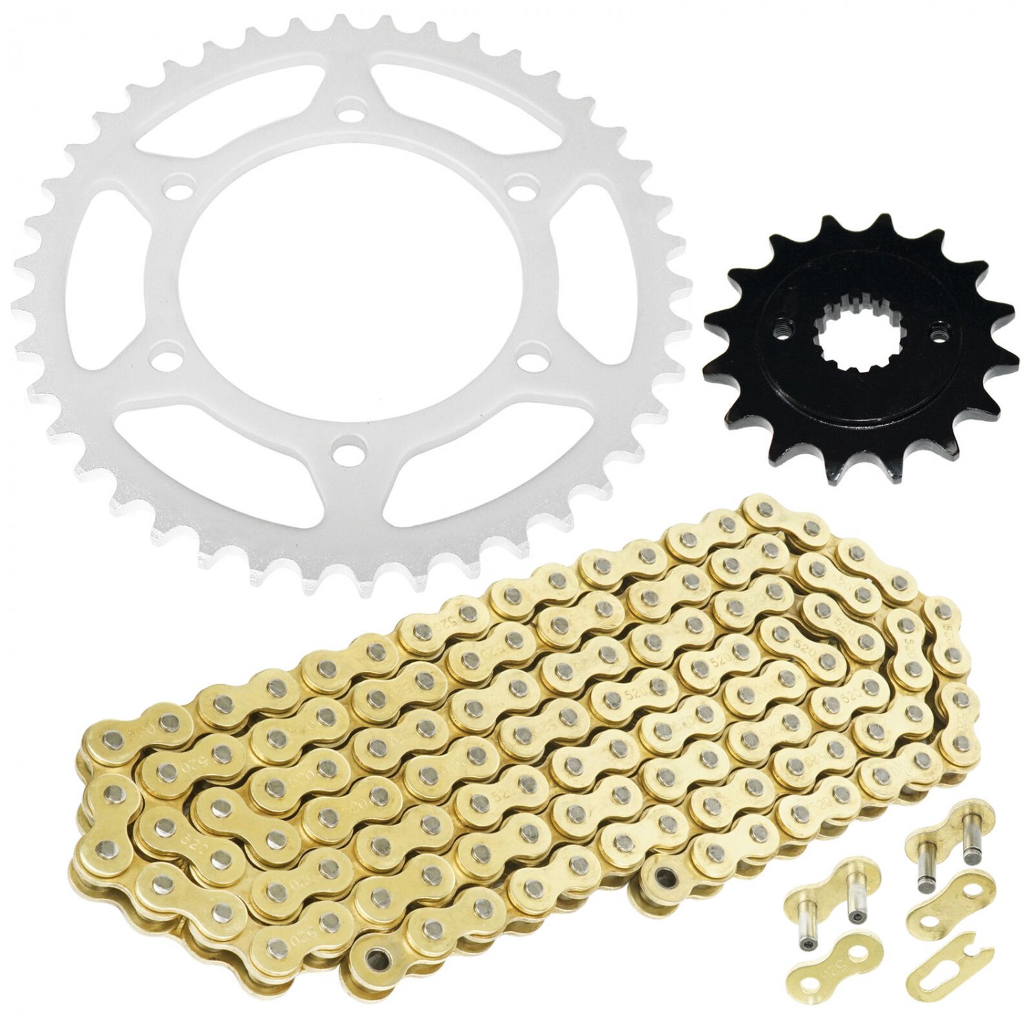 Drive Chain & Sprockets Kit Fits KAWASAKI GPZ500S NINJA 500 EX500A 1987-1993