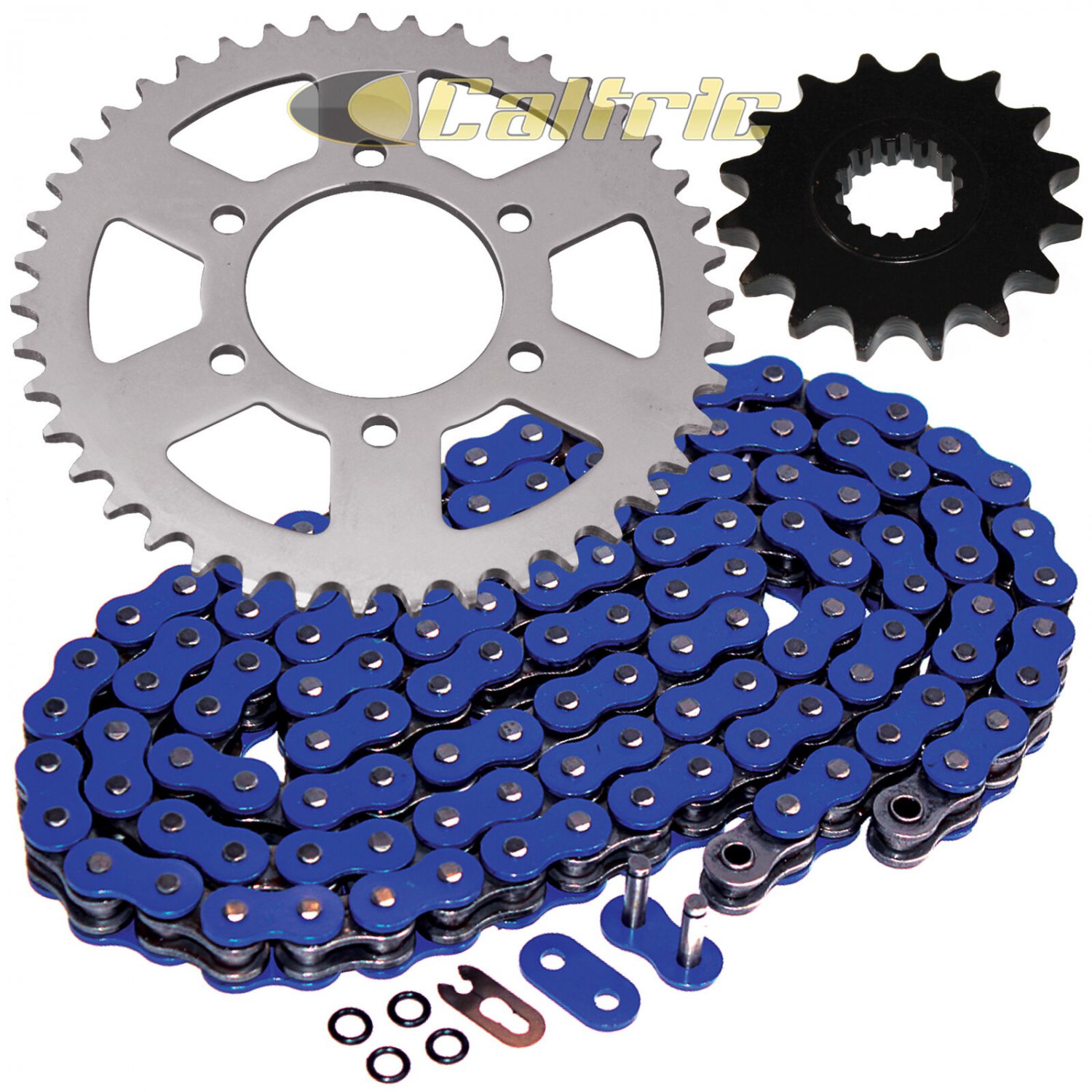 Blue O-Ring Drive Chain & Sprockets Kit Fits KAWASAKI ZX-6R ZX-6RR Ninja 2005 06