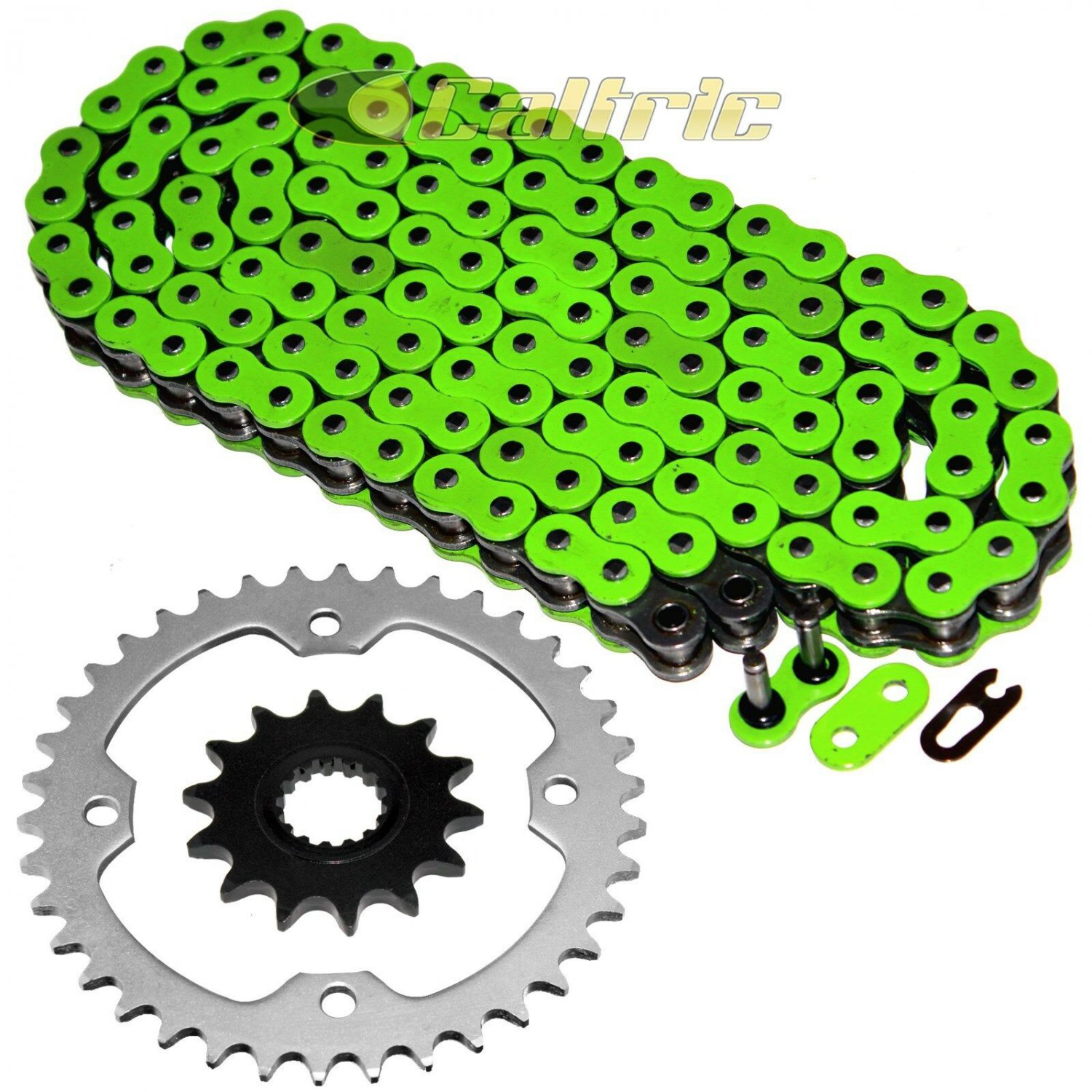 Green O-Ring Drive Chain & Sprockets Kit Fits YAMAHA RAPTOR 700 YFM700R 2006-16