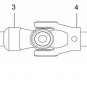 DRIVE PROPELLER SHAFT YOKE U-JOINT FOR Kawasaki MULE 4010 KAF620 M N R S T 09-18
