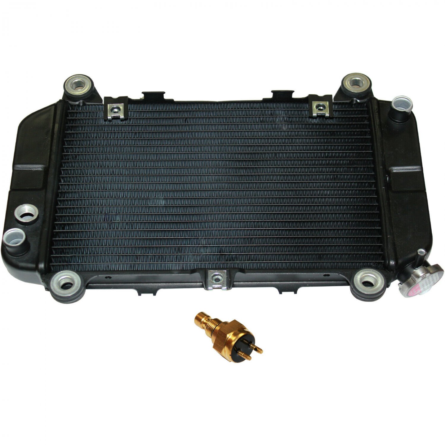 RADIATOR w/Sensor Fits KAWASAKI KAF620 Mule 2520 Turf 1993-1998