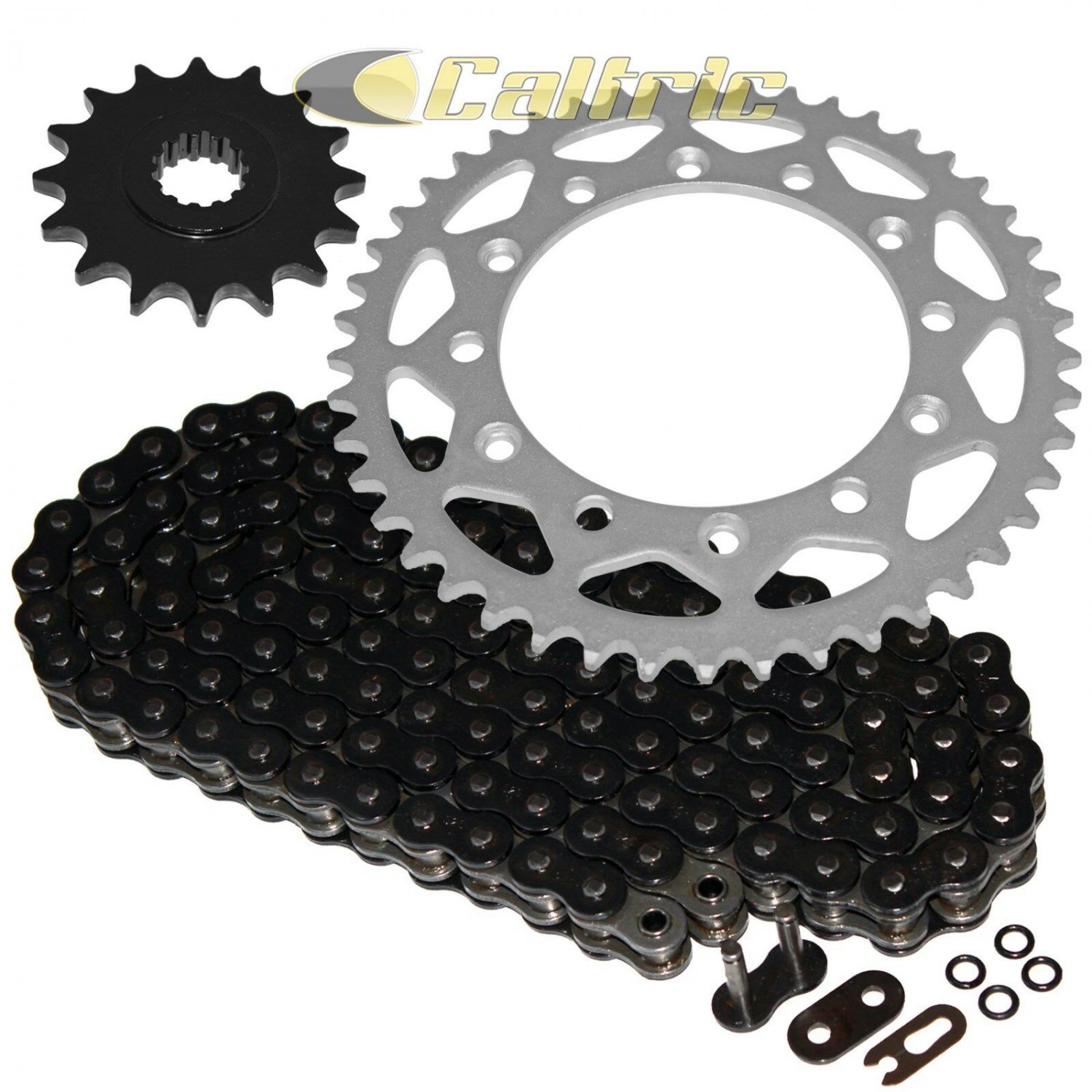 Black O-Ring Drive Chain & Sprocket Kit Fits YAMAHA FZ-6 2009 / FZ-6R 2009-2016