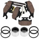 2 FRONT BRAKE PISTON w/ PAD Fits Suzuki LT-F400F LTF400 F KINGQUAD 400 2008-2018