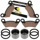 2 REAR BRAKE CALIPER PISTON w/PADS FOR Polaris RZR 4 800 EFI 2010 2011-2014