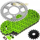 Green O-Ring Drive Chain & Sprockets Kit Fits KAWASAKI ZR1200 ZRX1200R 2001-2006