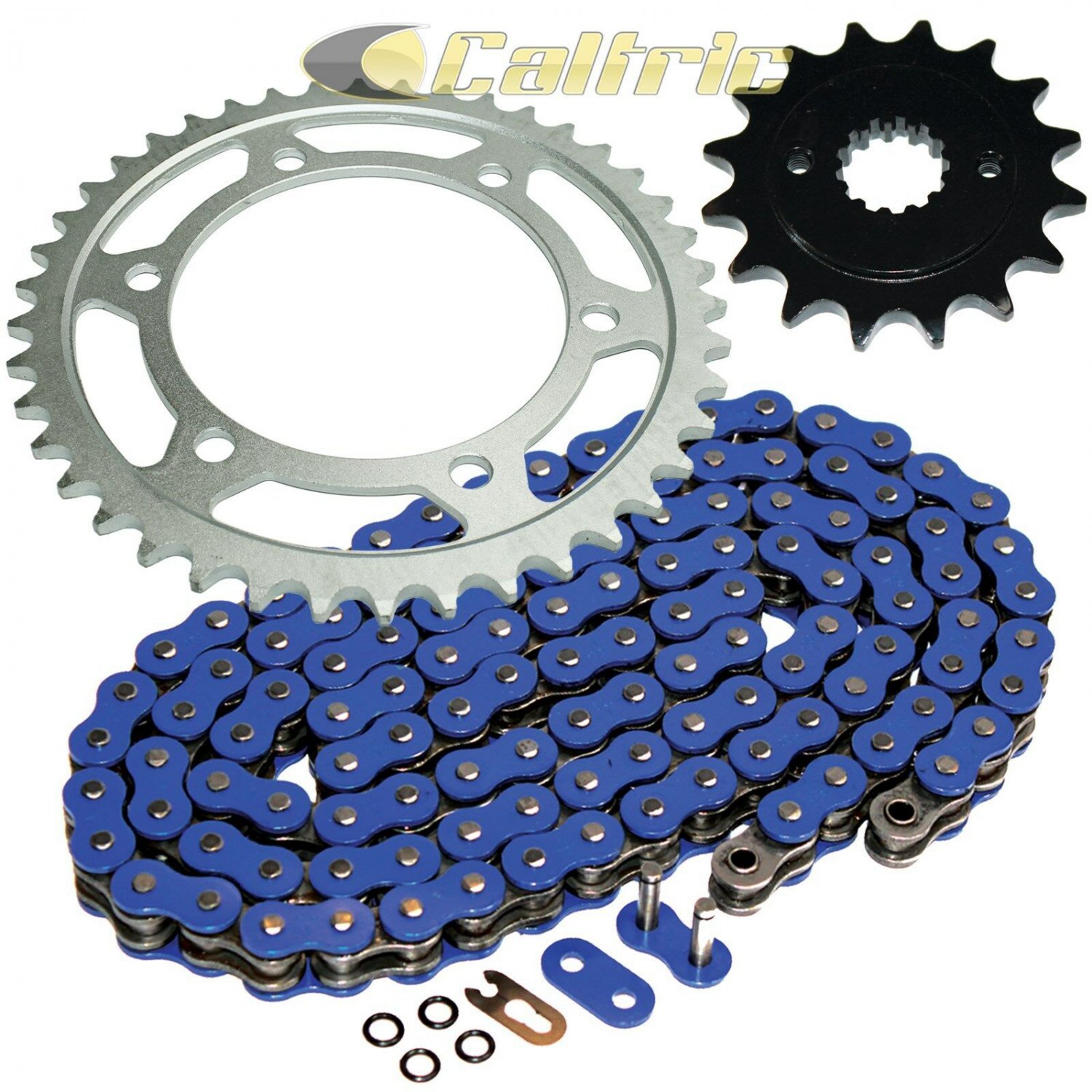 Blue O-Ring Drive Chain & Sprocket Kit Fits KAWASAKI EN500 Vulcan 500 Ltd 96-05