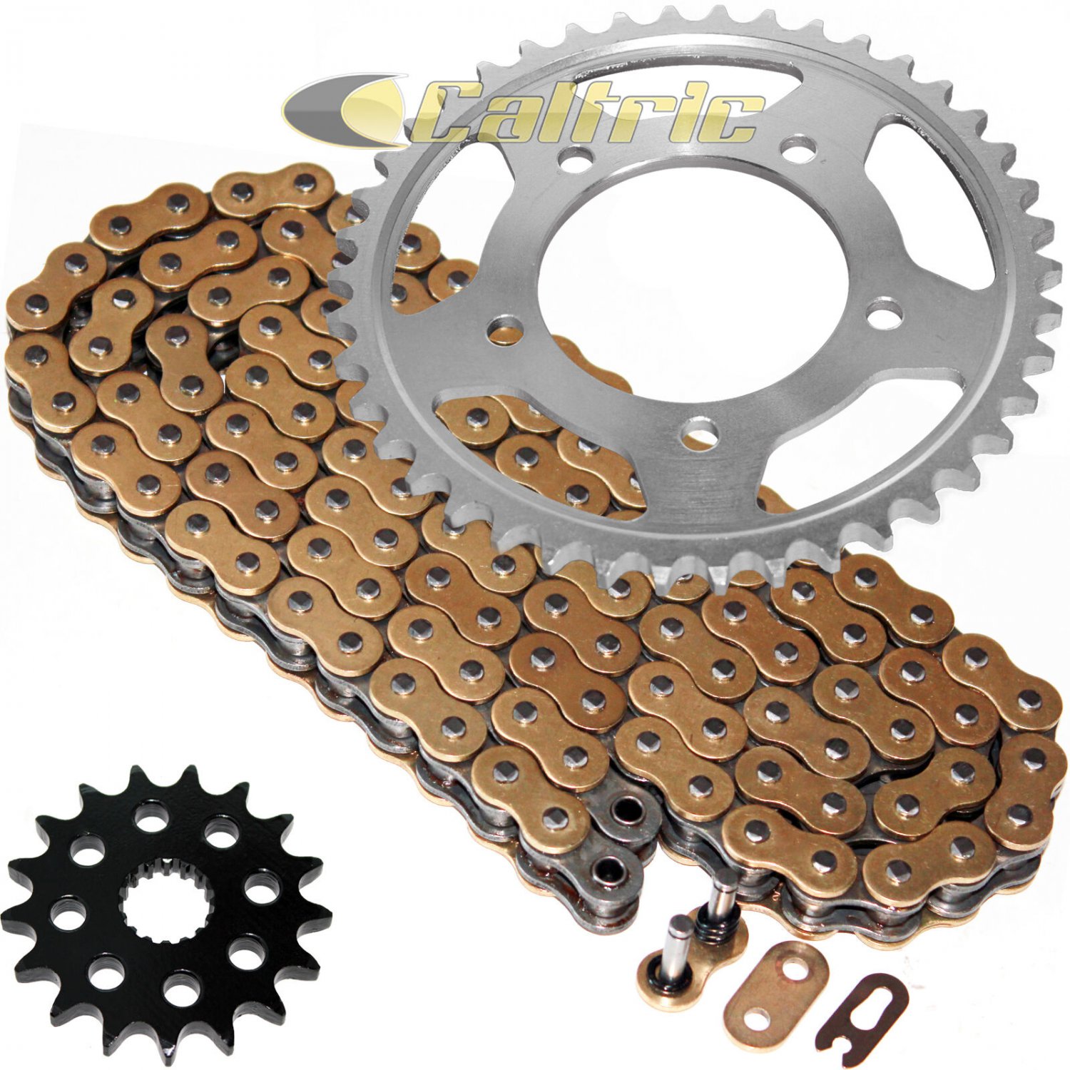 Gold O-Ring Drive Chain & Sprockets Kit Fits KAWASAKI ZX1400 Ninja ZX-14R 12-16