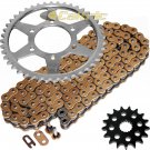 Gold O-Ring Drive Chain & Sprockets Fits KAWASAKI ZZR1200 Ninja ZX1200C 02-05