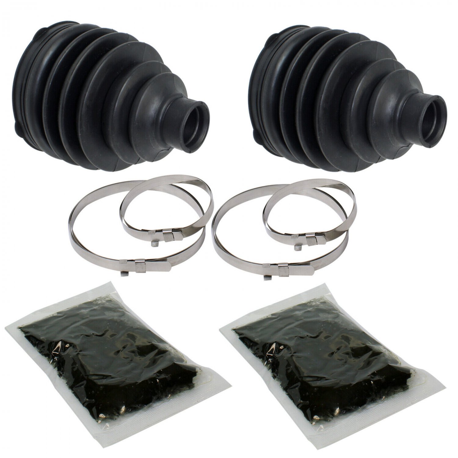 FRONT AXLE INNER OUTER CV BOOT KIT Fits POLARIS SCRAMBLER 500 4X4 2010
