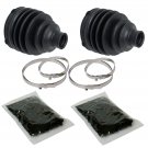 FRONT AXLE INNER OUTER CV BOOT KIT Fits POLARIS SCRAMBLER 500 4X4 2010