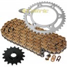Gold O-Ring Drive Chain & Sprockets Kit Fits KTM 640 LC4 1999-2007