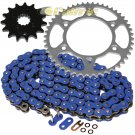 Blue O-Ring Drive Chain & Sprockets Kit Fits HONDA XR600R 1991-2000