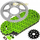Green O-Ring Drive Chain & Sprockets Kit Fits KAWASAKI ZX1200 Ninja ZX12R 00-05