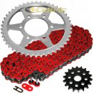 Red O-Ring Drive Chain & Sprockets Kit Fits KAWASAKI ZX1200 Ninja ZX12R 2000-05