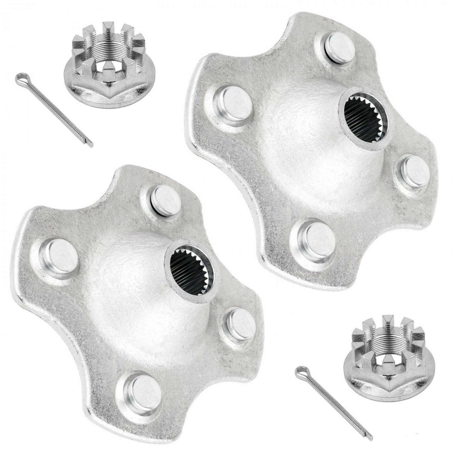 2 REAR AXLE WHEEL HUB w/NUT FOR Honda TRX420 FPM TRX420FPE RANCHER 420 4X4 09-13